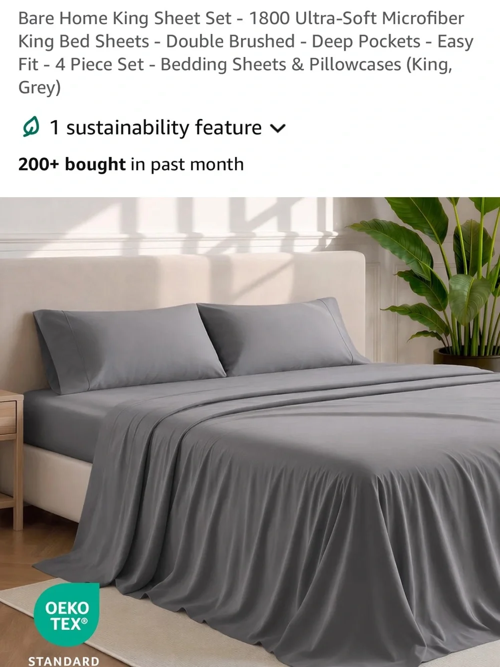 Split King Sheet Set - orange 1800 Ultra-Soft Microfiber